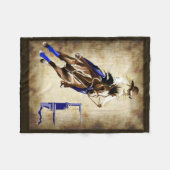 BARREL HORSE FLEECE DEKEN (Voorkant (Horizontaal))