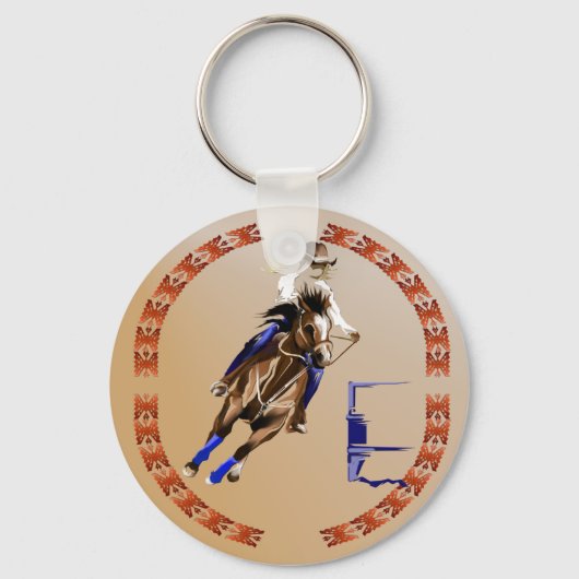Barrel Horse-Sleutelhanger Sleutelhanger (Voorkant)