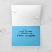 Barrel of Laughs Happy Birthday Kaart (Binnen)