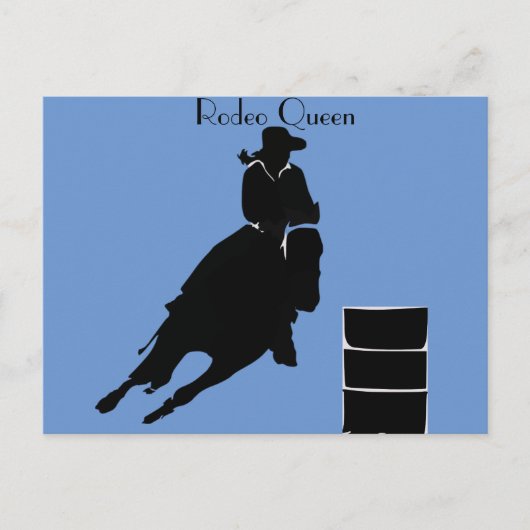 Barrel Racer Briefkaart (Voorkant)