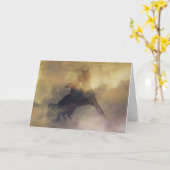 Barrel Racer carte d'anniversaire (Fleur jaune)