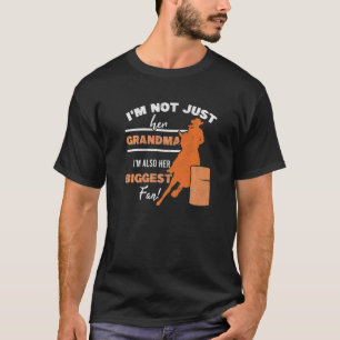 Barrel Racer Fan Oma Grootmoeder Paard Barrel T-shirt