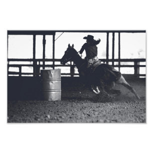 Barrel Racer — Foto Afdruk