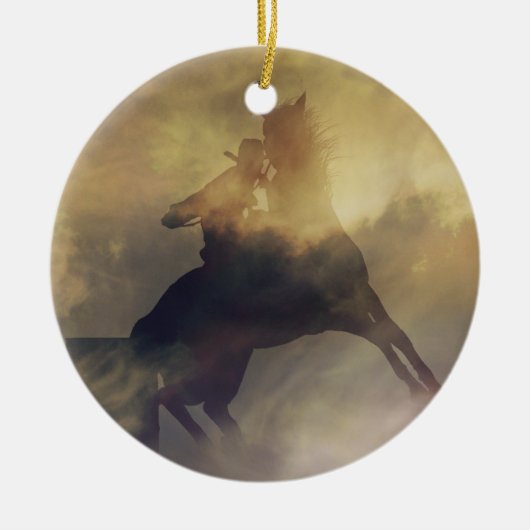 Barrel Racer Gift Ornament (Voorkant)