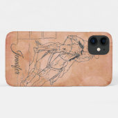 Barrel Racer (Oranje cirkels) Case-Mate iPhone Case (Achterkant (horizontaal))