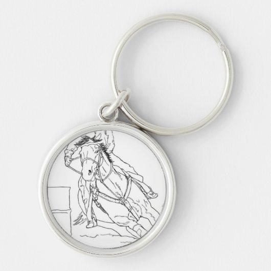 Barrel Racer Sleutelhanger (Voorkant)
