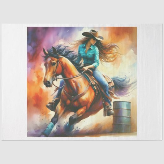 Barrel Racer Tissuepapier (Voorkant)
