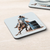 Barrel Racing Bier Onderzetter (Linkerzijde)