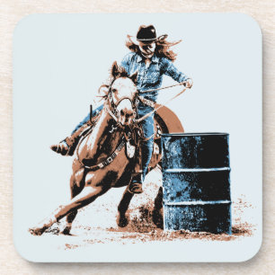 Barrel Racing Bier Onderzetter