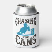 Barrel Racing die de blikken achtervolgt Blikjeskoeler (Blikje Voorkant)