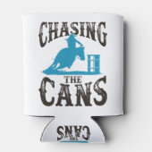 Barrel Racing die de blikken achtervolgt Blikjeskoeler (Achterkant)