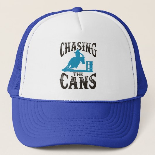 Barrel Racing die de blikken achtervolgt Trucker Pet (Voorkant)