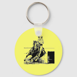 Barrel Racing Horse Sleutelhanger