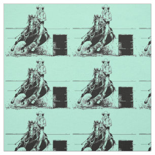 Barrel Racing Horse Stof