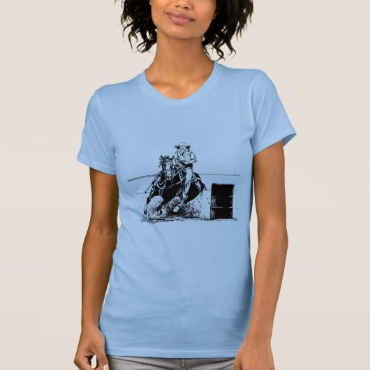 Barrel Racing Horse T-shirt (Voorkant)