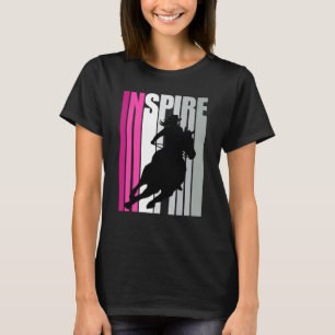 Barrel Racing Inspire Cowgirl Pet Western thema T-shirt