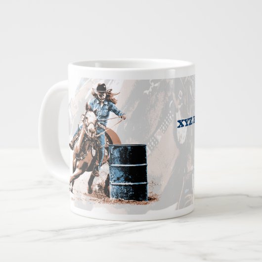 Barrel Racing Jumbo Beker (Voorkant links)