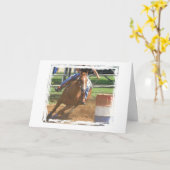 Barrel Racing Kaart (Gele Bloem)