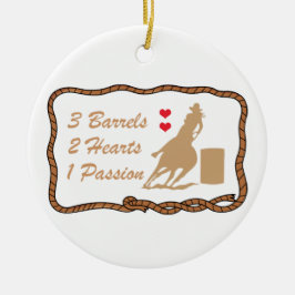 Barrel Racing Keramisch Ornament