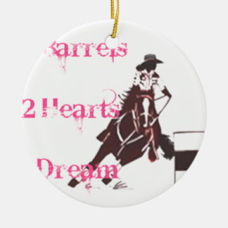 Barrel Racing Keramisch Ornament