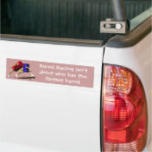 Barrel Racing - Meisjes - Racing Barrels Bumpersticker (Op Truck)