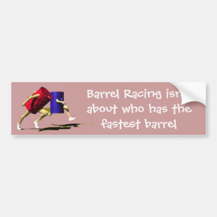 Barrel Racing - Meisjes - Racing Barrels Bumpersticker
