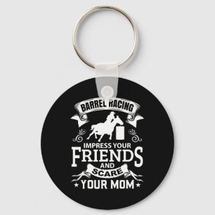 Barrel Racing Paardrijden Paard Racer Rider R Sleutelhanger