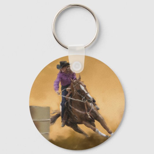 Barrel Racing Sleutelhanger (Voorkant)