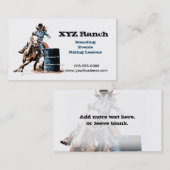 Barrel Racing Visitekaartje (Voorkant / Achterkant)