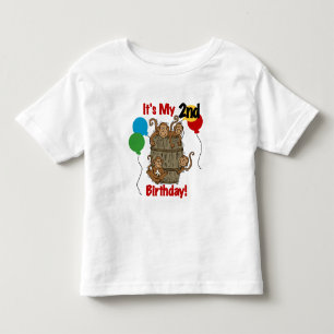 Barrel van Apen 2e Verjaardag Tshirts en geschenke