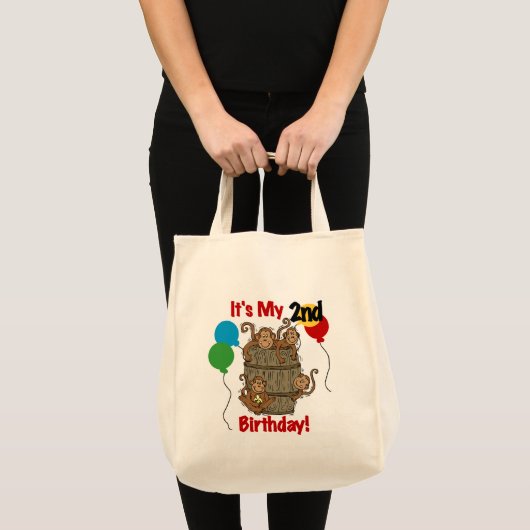 Barrel van Apen 2e Verjaardag Tshirts en geschenke Tote Bag (Voorkant (product))