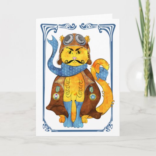 Barren Van Kat Card Kaart (Voorkant)