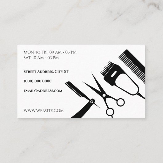 Barres outils forme carte de visite (Dos)