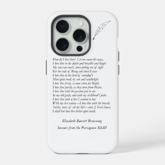 Barrett Browning - Sonnetten van de Portugese 43 iPhone 15 Pro Hoesje