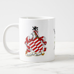 Barrett Irish Coat of Arms gepersonaliseerd Extra Grote Beker