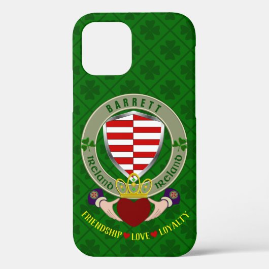 Barrett Irish Shield & Claddagh Coque personnalisé (Verso)