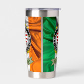 Barrett Irish Shield en vlag gepersonaliseerd Geïsoleerde Drinkbeker (Links)