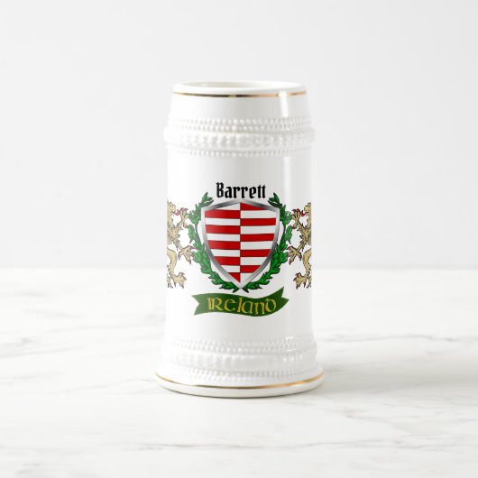 Barrett Irish Shield gepersonaliseerd Bierpul (Center)