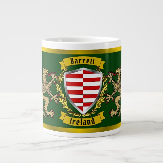 Barrett Irish Shield & Griffins Extra Grote Beker (Voorkant)