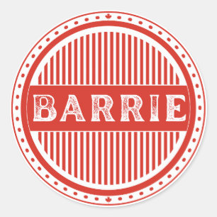 Barrie City Pride Embleem – Canadese identiteit Ronde Sticker