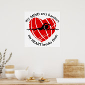 Barrière Barrières Poster de nageur (Cuisine)