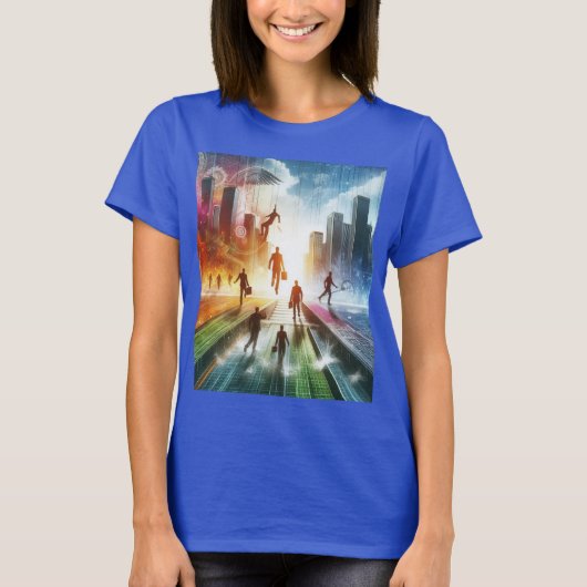 Barrières doorbreken, toekomst opbouwen t-shirt (Voorkant)