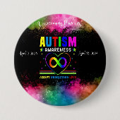 Barrières overwinnen Autisme Awareness Button (Voorkant)