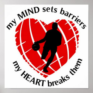 BARRIERS BASKETBALL PLAYER POSTER