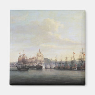 Barrington's Actie te Santa Lucia, 1778 Magneet