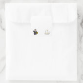 Barrister and Scales of Justice Nom Balise Sticker (Sac)
