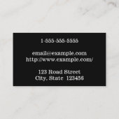 Barrister Classique Au Carte de visite De Droit (Dos)