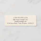 Barrister de droit propre et à faible clé Carte de (Dos)