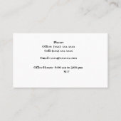 Barrister of Solicitor Visitekaartje (Achterkant)