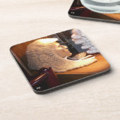 "Barrister's Wig" Bier Onderzetter (Linkerzijde)